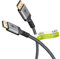 goobay 65266 Displayport Kabel 1.4 / Auflösung bis 8K@60Hz (UHD) / 32,4 Gbit/s für Reduzierung von Übertragungsfehlern/Gaming & Video Streaming/Vergoldete Stecker beugen Korrosion vor/Grau / 3m