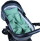 Babylux Babydecke MUSSELIN Kinderwagen Decke 75x60cm Kuscheldecke Stubenwagen MPM (Grün)