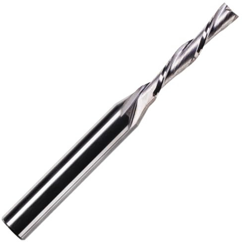 Rennie Tools - 5mm x 22mm Flute x 1/4 (6.35mm) Shank Solid Carbide 2 Flute Down Cut Spiral Router Bit / Cutter Wood MDF Plywood. Compatible With Dewalt, Makita, Katsu, Bosch, Trend router etc