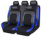 VENYAA Auto Sitzbezüge Set für VW Tiguan (5N) 1.Gen 2009 2010 2011 2012 2013 2014 2015 2016, 9 Stück Leder Wasserdicht Bequem Autositzbezüge Sitzschoner Innenraum Zubehör,Blue