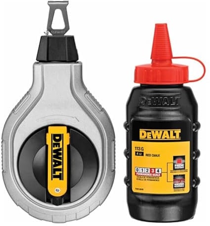 DEWALT Jeu de cordeau à frapper 30m avec craie rouge DWHT47408-0