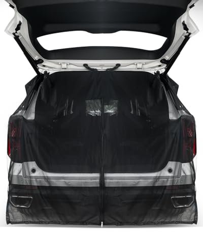 Quickwolf Auto-Heckklappen-Moskitonetz für SUV, MPV, magnetisches Netz, Campingzelt, Zubehör für Metall-Heckklappen (XL-175-150 cm)