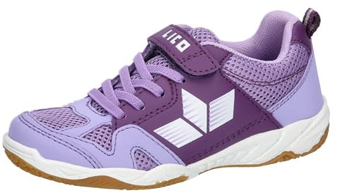 Lico Unisex Kinder Sport Vs Hallenturnschuhe, Lila Weisss, 37 EU
