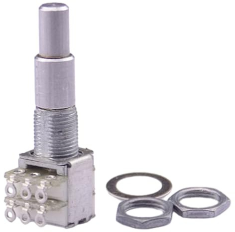 1-teiliges Potentiometer B5K/B10K/B50K/B100K/B250K/B500K. Verbessern Musikerlebnis Gestapelten Potentiometer Mittelrastung