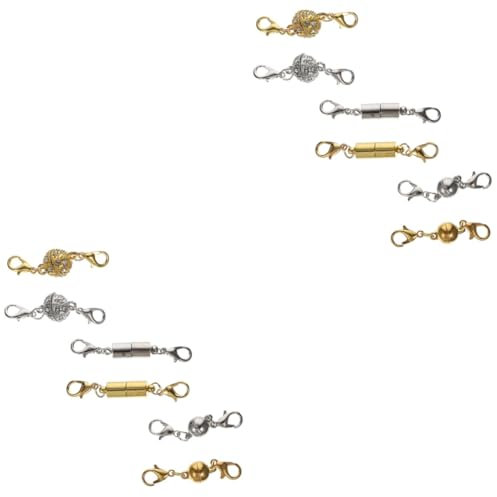 Lurrose 12paare Magnetische Schmuckverschlüsse Für Und Armbänder Für Schmuckherstellung Robust Und Glänzend Für Reparaturen Und Persönliche Kreationen
