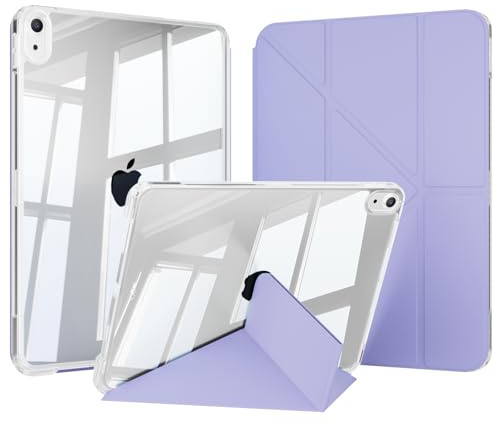GKABXY Case with Keyboard for iPad A16 11th/10th Genration (2025/2022 11/10.9 Inch) with Pen Holder, Magnetically Detachable Wireless Bluetooth Keyboard, Purple-3