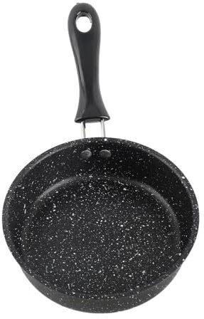 Padella antiaderente in pietra Maifan da 14 cm, multifunzione, per omelette e bistecca con superficie e manico facili da pulire, compatibile con fornelli a induzione e a gas