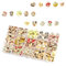 225 Stück Holzknöpfe 15mm Bunte Runde Cartoon Knöpfe Kinderknöpfe mit 2 Löcher für Nähen Stricken DIY Bastelarbeiten Kinderkleidung