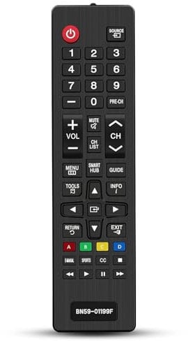 Mando a distancia TV BN59-01199F para Samsung Remote Control Smart TV, Universal para AA59-00786A AA59-00602A BN59-01247A