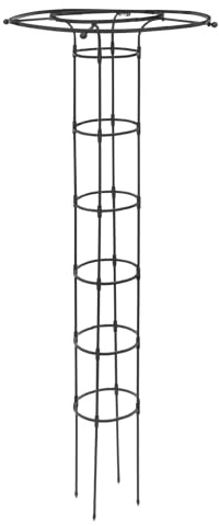 Garten Obelisken für Kletterpflanzen Klettergerüst für Pflanzen Rankhilfe Obelisk Rost Rankturm Rankgitter für Kletterpflanzen und Blumen