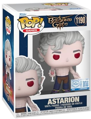 Funko POP! Games: Baldur's Gate 3 - Astarion Shirtless - Amazon Exclusive | Offizieller Fanartikel und Merch - Vinyl Sammelfigur als Regal Deko - Geschenkidee zum Geburtstag für Fans und Sammler
