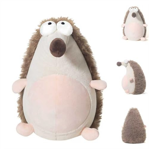 AQCQDQ Igel Kuscheltier, Plüschigel Igel Sitzend, Niedliches Plüschtier zum Kuscheln und Spielen Geschenk Kinder, Mädchen und Jungen (27 cm,Igel)