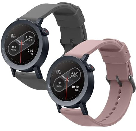 kwmobile Uhrenarmband für CMF Watch 3 Pro Armband Fitnesstracker Band Set aus TPU Silikon Ersatzarmband
