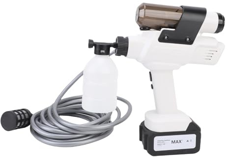 Vroomoto Nettoyeur Haute Pression sans Fil 3 en 1, Aspirateur Souffleur, Nettoyage à Haute Pression, Nettoyeur électrique Portable pour Voiture et Patio (Prise UE AC 100-240V)