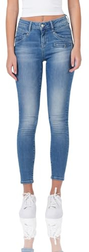 M.O.D Suzy Damen Skinny Jeans – Skinny Fit Damenjeans, Stretch Denim Hose, figurbetonte Damenhose mit Reißverschluss-Details, mittlere Bundhöhe, vielseitig kombinierbar
