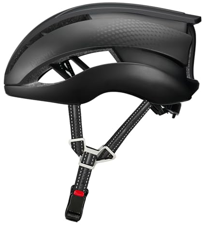 Fahrradhelm Herren Damen, Leichter Fahrradhelm Erwachsene für City & Rennrad mit Magnetverschluss, 16 Belüftungsöffnungen, CE EN1078 – Verstellbar M/L (55–61 cm, ca. 290–300g)