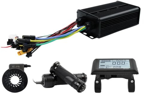 HWIREUIGT Controlador de Bicicleta Eléctrica de 3 Modos, 60 A, 48 V-72 V, XT150, con Pantalla SW900 para Accesorios de Motor Sin Escobillas de 3000 W.
