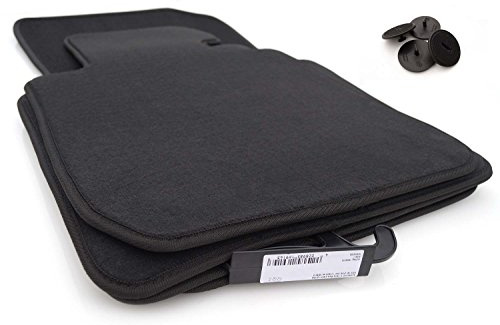 kh Teile Fußmatten/Velours Automatten Original Qualität Stoffmatten 4-teilig schwarz