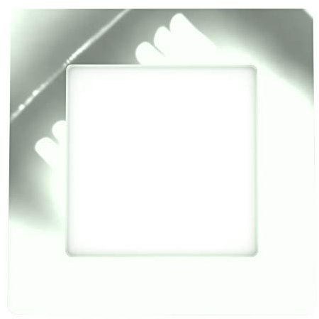 Focus DISPLAYS Single Light Switch Socket Coloured Acrylic Surround Finger Plate - Huge Colour Choice (Silver)