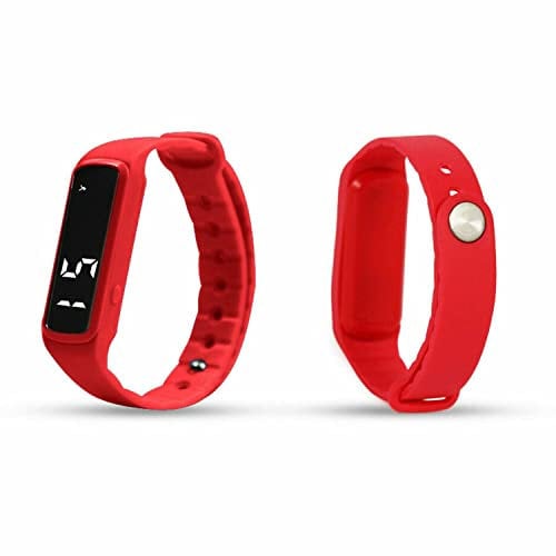 AQUARIUS Teen Fitness Activity Tracker Watch for Teen Boys and Girls with Pedometer, Calorie Counter and 24 Hours of Daily Activity Data, Red