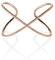 Bracciale Rigido Namana a Croce per Donna. Grande Bracciale Color Argento, Oro o Oro Rosa per Donna con Zirconi. Bracciale Rigido con Confezione Regalo