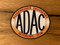 24/7stickers #749 / ADAC Aufkleber 9x7,5cm Auto Club Automobil Oldtimer Plakette Vintage Tuning Frontscheibe Retro