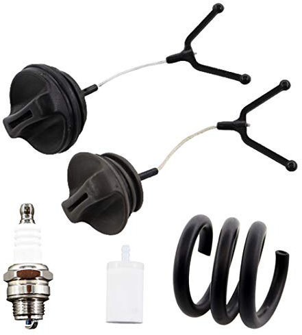 MCHNIC Bouchon d'essence et Bouchon d'huile pour Husqvarna 36 41 42 136 137 141 238 246 254 257 261 262 281 288 340 345 346XP 345EPA 35XP 350 353 362 365 371 Tronçonneuse