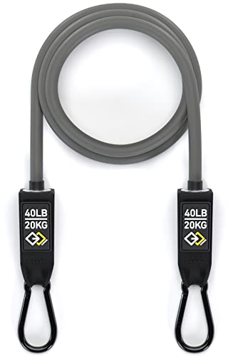 GJELEMENTS Élastique de Musculation - Bande de Résistance Premium - Tube Elastique de Resistance pour Exercices, Entrainement, Sport, Fitness - 20 kg