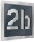 Graviers Design Numero civico personalizzabile in vetro acrilico + acciaio inox V2A 120 x 120 mm Antracite, Resistente alle intemperie, Antiruggine, Targa per porta d’ingresso, Made in Germany