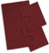 EmporioHome Tappeto 3 Pezzi Bagno Rettangolare in Cotone Scendi Doccia Alta QualitA' Made in Italy (bordeaux)