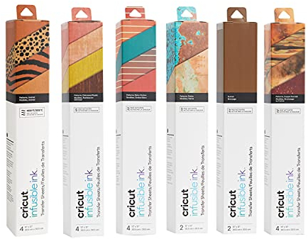 Cricut Foglio di trasferimento inchiostro infusibile – Vacations – include 20 fogli di trasferimento inchiostro infusibile – per progetti di sublimazione tazze, camicie e sottobicchieri