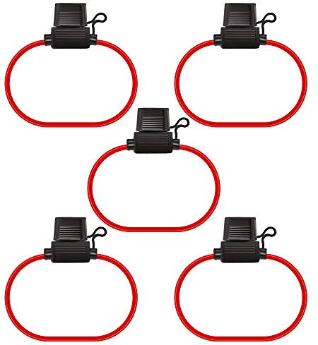 HUIQIAODS Inline Standard Sicherungshalter 12V 30A Draht wasserdicht ATC/ATO 16AWG für Auto Boot