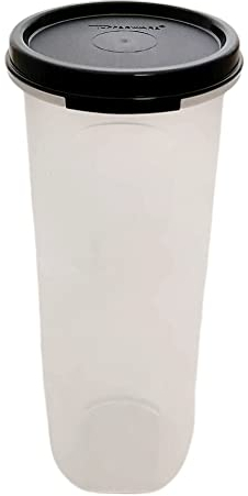 Tupperware Circular 890 ml schwarz Eidgenosse rund Dose Box Trockenvorrat Vorrat Deko Back Zauber Dosen für Kaffee Pads