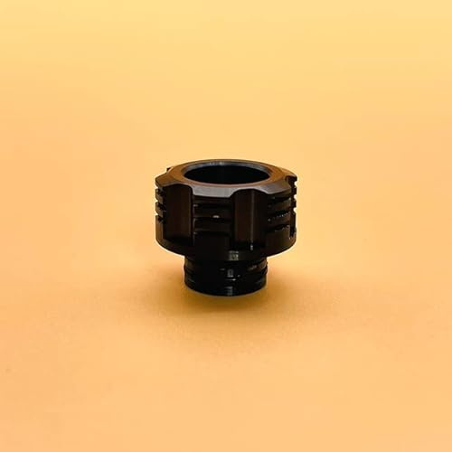 RUIYITECH Edelstahl 510 Gewinde Adapter Anschluss für Billet Box/Pulse AIO Mod Drip Tip Adapter (510 bis 510 Schwarz)