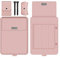 CEAeis Universelle multifunktionale wasserdichte Notebook-Tasche, Laptop-Hülle mit verstellbarem Ständer, 3-in-1-Ständer, Faltbare Leder-Laptop-Hülle (13/14in,Pink)