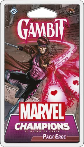 Asmodee - Marvel Champions Das Kartenspiel: Gambit - Erweiterung des Brettspiels, Pack Helden, 14+ Jahre, 1-4 Spieler, italienische Ausgabe