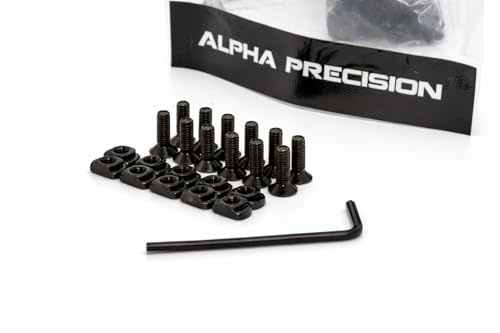 Alpha Precision 10x Schrauben Set - kompatibel mit M-LOK Systemen - 10mm (KURZ)