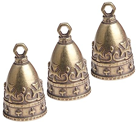 ORFOFE Christbaumschmuck 3 Stück Messing-Windspiele en Für Den Innenbereich Messing-Dekoration Innendekoration Weihnachtsbaumglocke Glöckchen-Ornamente Winzige Glöckchen Zum