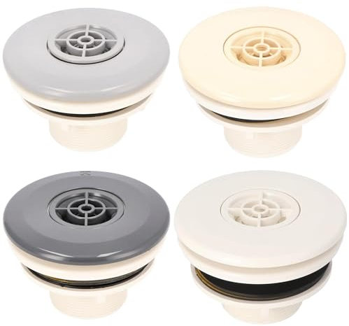 Duraol Buse de refoulement avec Grille I Sable I Buse d’entrée réglable pour Piscine avec Liner, Bassin en béton ou en Polyester I Buse en ABS avec Bride, Joints et vis