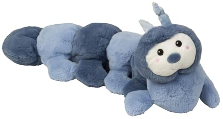 Kuscheltier Blau Raupe Plüsch 60 cm Plüschtier Tausendfüssler