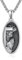 KATHLU Jesus-Halskette für Männer, Jesus-Anhänger, Medaillon-Halskette, 925er Sterlingsilber, Schutz-Halskette, christlicher Schmuck, katholische Halskette
