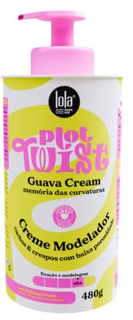 Lola Cosmetics - Plot Twist Guava Cream - Modelliercreme für Definition & Kontrolle - Mit Guavenbutter für weiches, glänzendes Haar - Natürliche Inhaltsstoffe, Frei von Parabenen & Silikonen - 480g