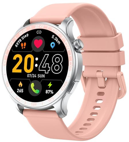 Smartwatch, 1.43 HD AMOLED Orologio Smartwatch Uomo Donna con Chiamate e Whatsapp, Orologio Digitale con 100+ Sport, SpO2 /Sonno/Cardiofrequenzimetro, IP68 Impermeabile Smart Watch per Android iOS