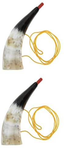 TOYANDONA 2st Stierhorn Der Wikinger Mini Trompete Aus Ochsenhorn Abschluss Wikingerkrieg Bläst Horn Lernspielzeug Kunst Jubel Hut Krieger-lufthorn Partykrachmacher Hörner Kleinkind Zula