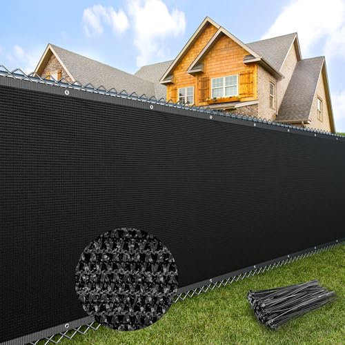 CasaCulina 4FT x 50FT Privacy Fence Screen Heavy Duty (Black)