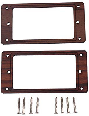 Humbucker-Tonabnehmer-Montagerahmen aus Holz mit Schrauben für Gitarrenteile, Pickup-Rahmenabdeckung