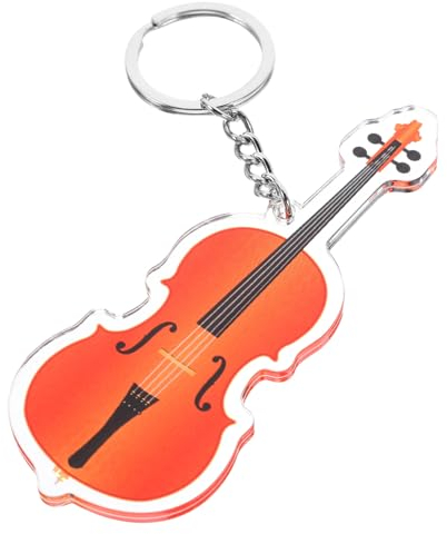 Toyvian Notenschlüssel Cello Schlüsselanhänger Instrument Anhänger Schlüsselanhänger Anhänger Musikinstrument Schlüsselanhänger Hängende Instrumentenornamente Violoncello Instrument Musik Deko