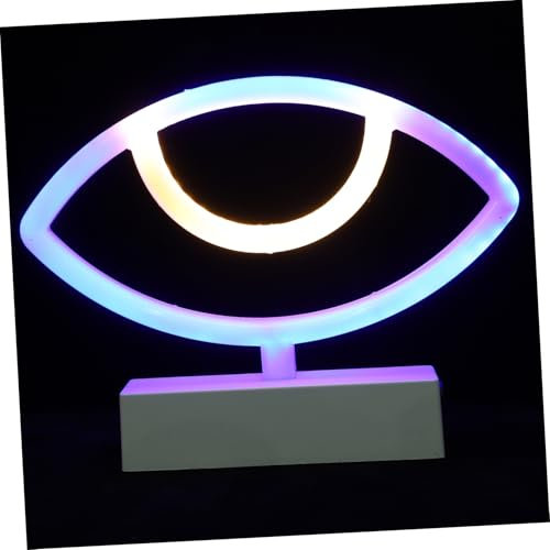 Housoutil 3st Halloween-leuchtreklame Glühend Nachtlampe Ufo Heim Led- Geführte Dekorative Lichter Halloween-led-neonlampe Kissen Für Den Bösen Blick Led-nachtlichtbirnen Tragbar Stk