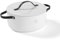 BE Living Essential Faitout avec couvercle – Ø 28 cm – Compatible avec tous types de feux – Revêtement antiadhésif en céramique – Compatible induction – Sans PTFE ni PFOA – Blanc