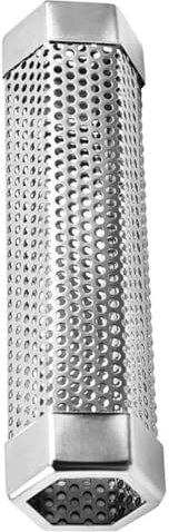 MERRYHAPY Grillrohr Aus Professionell Für Räuchern Täglicher Gebrauch Campingbedarf Wiederverwendbares Räucherrohr Grillwerkzeug Für Außenbereich Verschleißfestes Austauschbares